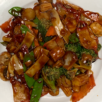 Roast Pork with Chinese Veg